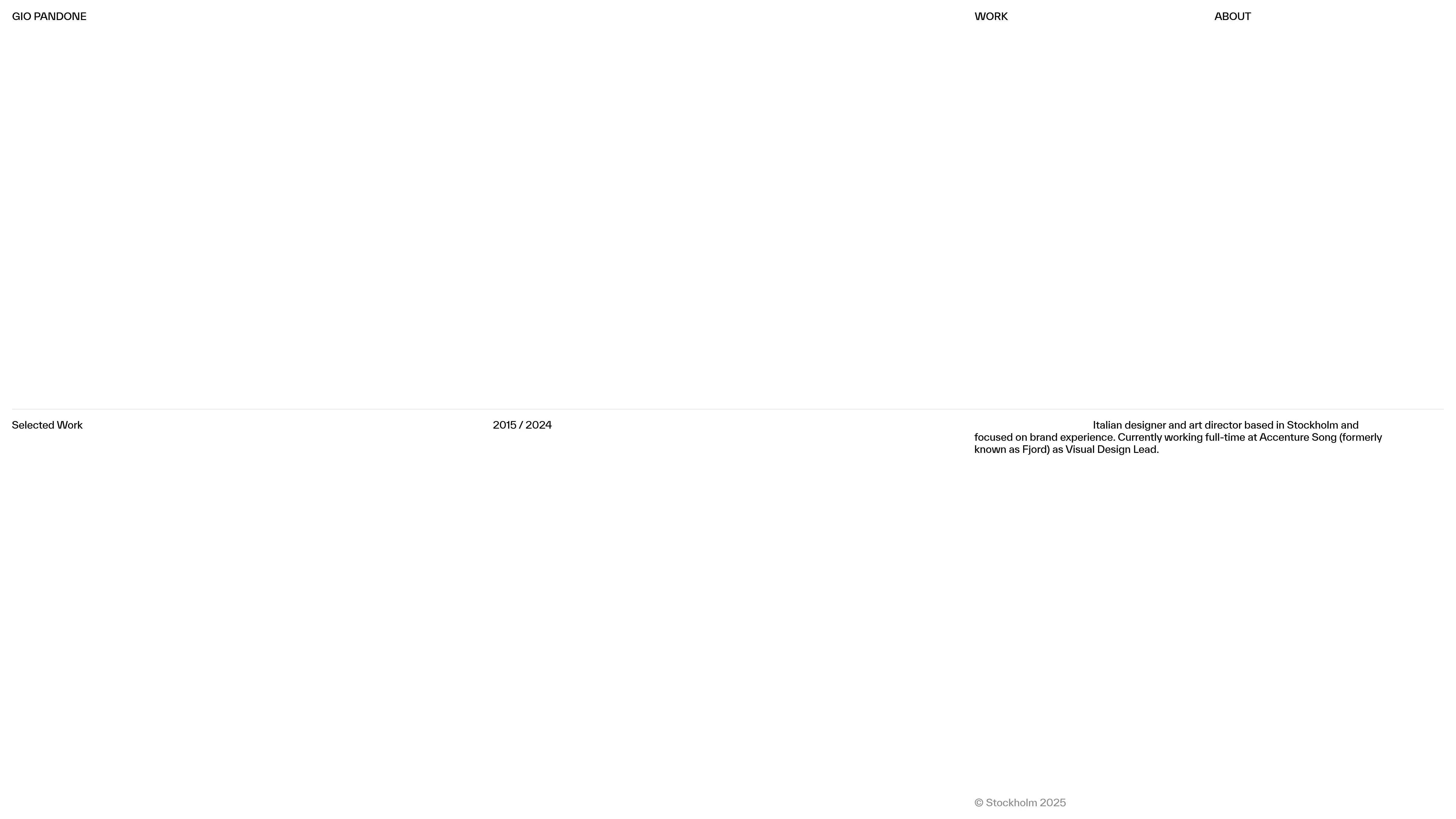 Screenshot of Gio Pandone Pricing Page